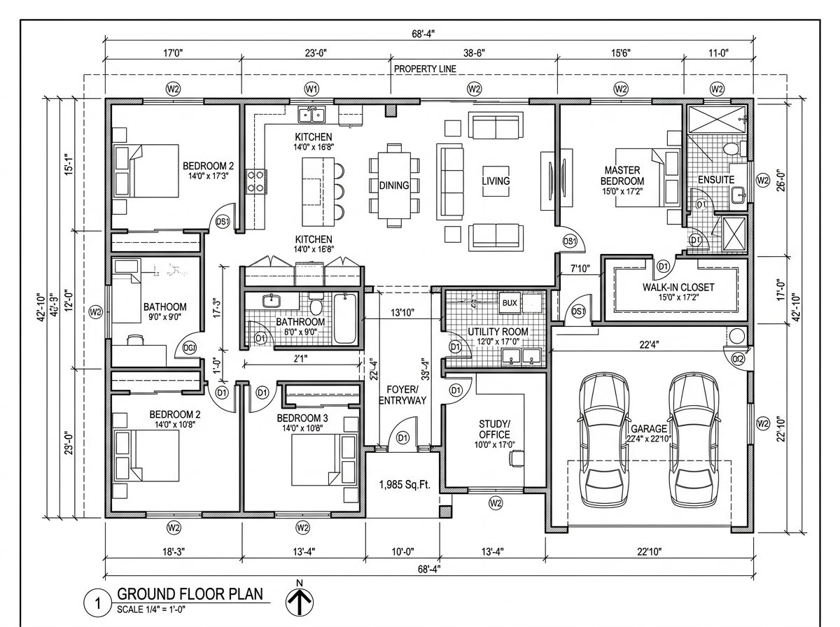 Konsep Denah Floor Plan DED